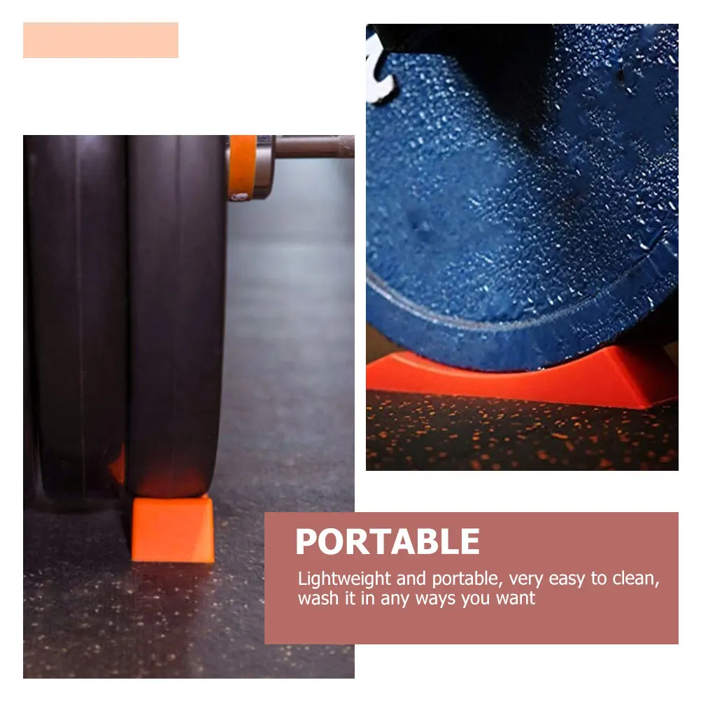 

2Pcs Barbell Jack Training Deadlift Wedge Silicone Weightlifting Pads Portable Accessories