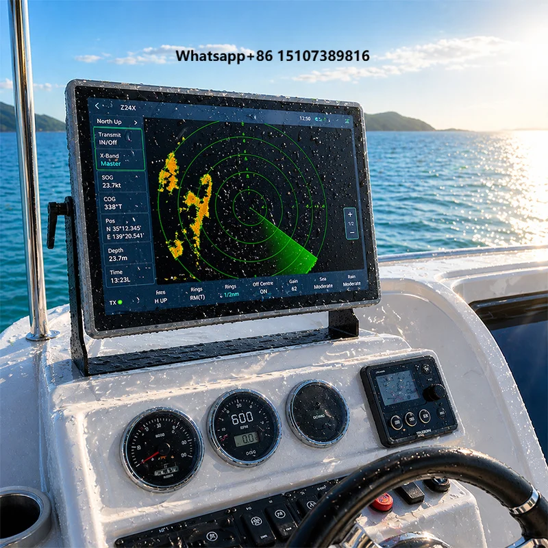 15.6 17 21.5 Inch 4K Waterproof Touch for Fishing Boat with Quick-Access High Brightness Control IP67 Marine Displays