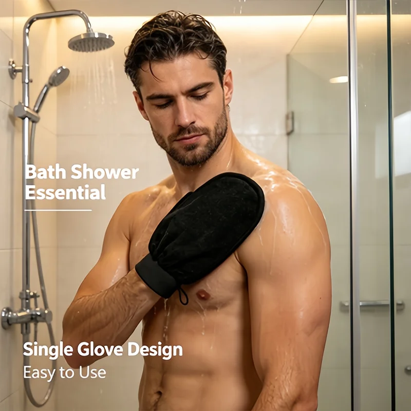 Moroccan Hammam Exfoliating Shower Gloves Painless Remove Dead Skin Scrub Body Korean Massage Mit Bathroom Ceaning Gadget 1pc