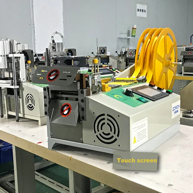 

High Speed Computer Tape Cutter Hot&cold Knife Textiles Belt Webbing Ribbon Cutter Cutting Machine