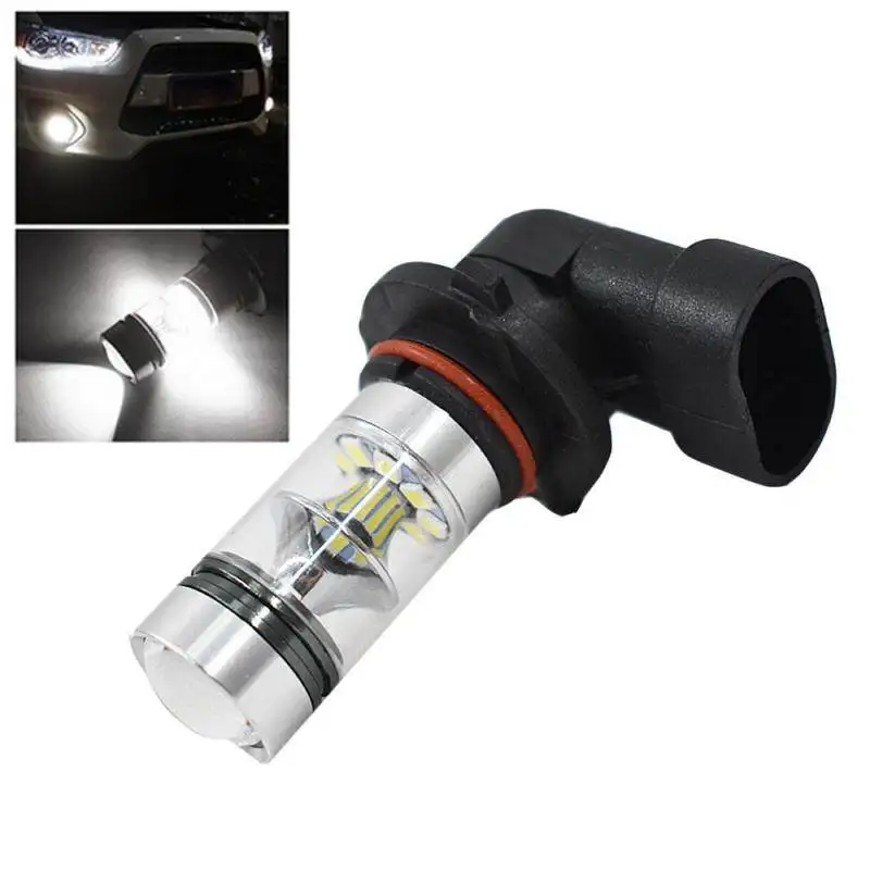 2pcs H11 Fog Light Project Led Super Bright H10 HB4 9006 HB3 9005 Fog Lights Bulb 1200LM 6000K White 12V