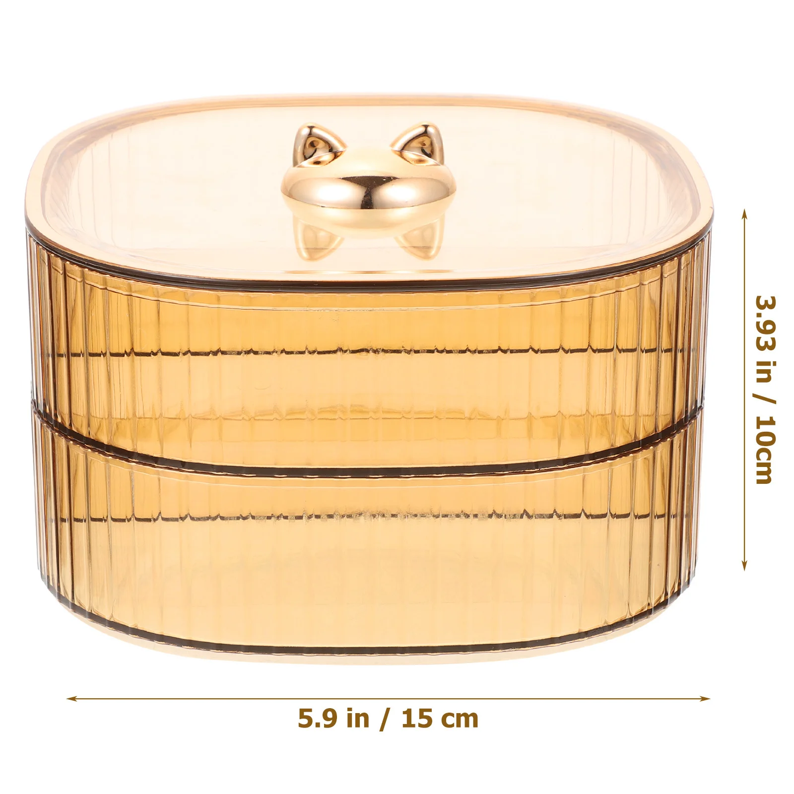 Decorative Multi-Layer Candy Tray Snack Plate Clear Storage Organizer for Party Home Use Easy Clean Gift Friends