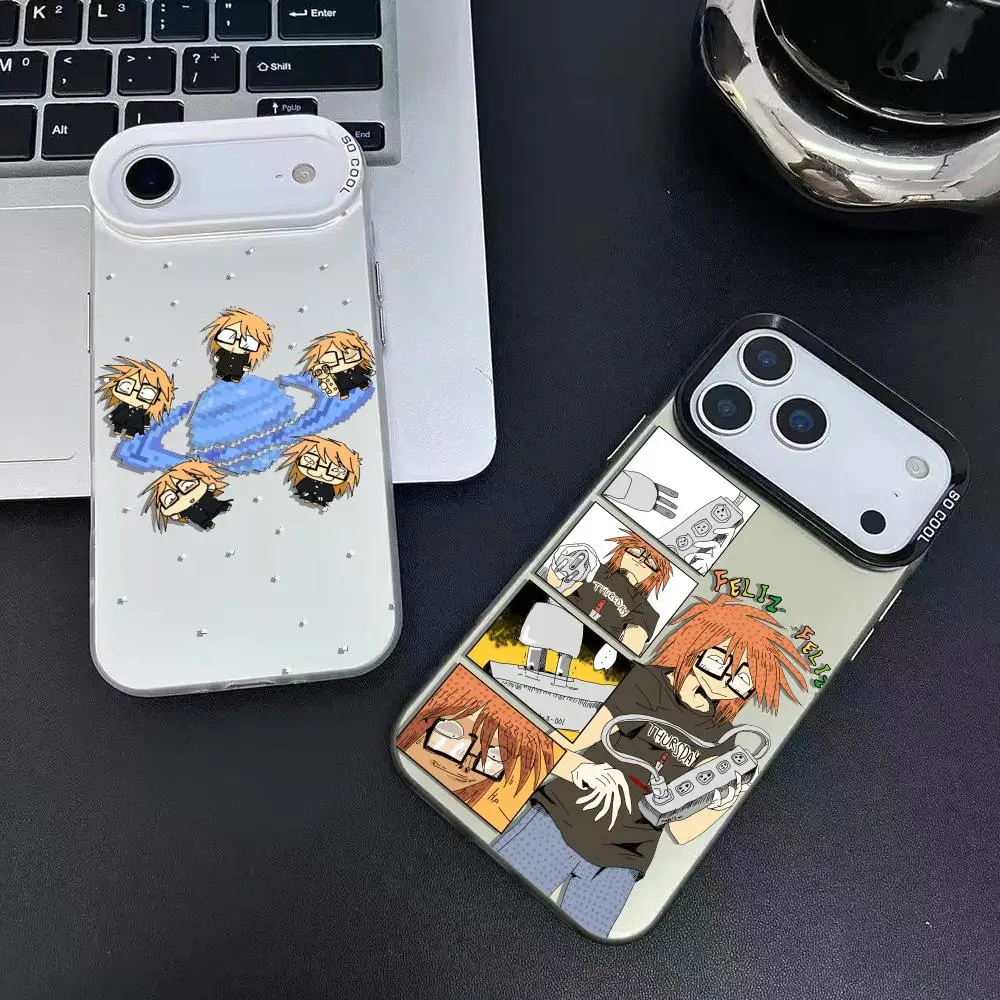 R-Randals F-Vrienden Telefoon Case Voor iPhone 17 16 15 14 13 12 11 Pro Max Air matte Laser Aurora Schokbestendig Funda