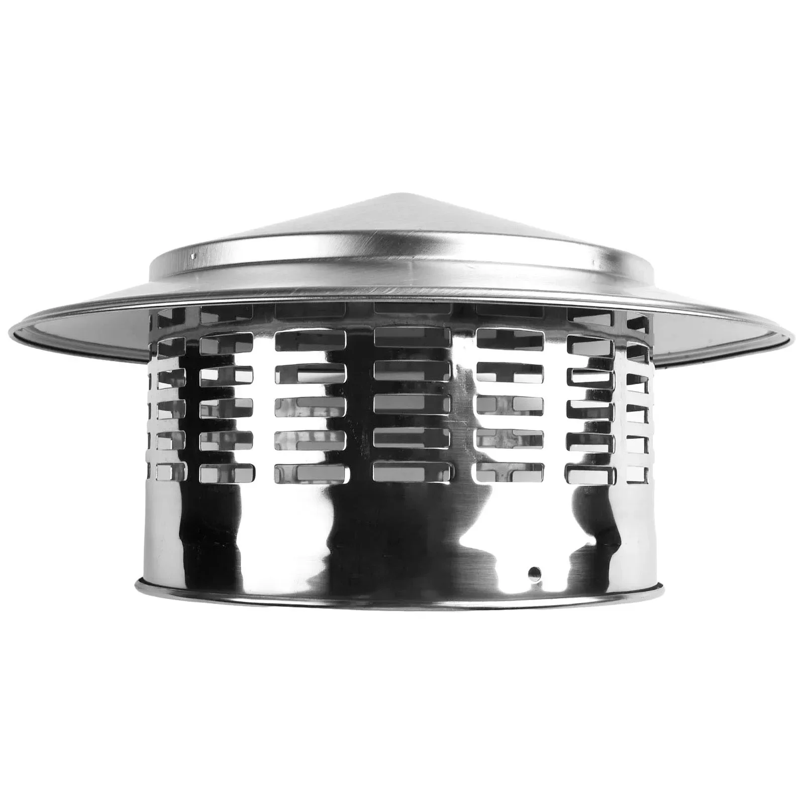 110/160mm Stainles Steel Chimney Cap Exterior Wall Fresh Air Outlet Roof Pipe Smoke Exhaust Hood Roof Duct Vent