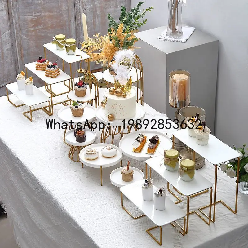 SLT Dessert Table Display Stand Cake Snack Tray Outdoor Engagement Cake Display Stand for First Birthday Party, Wedding
