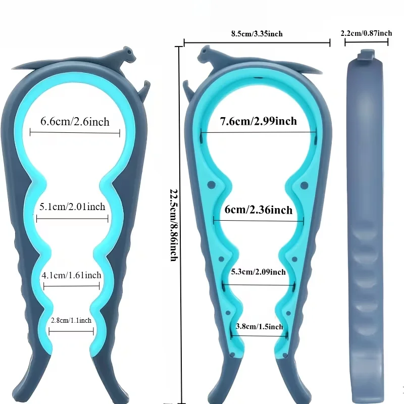 Jar Opener for Weak Hands, Seniors with Arthritis, 5 in 1 Multi Function Bottle Opener Lid Opener for Arthritic Hands
