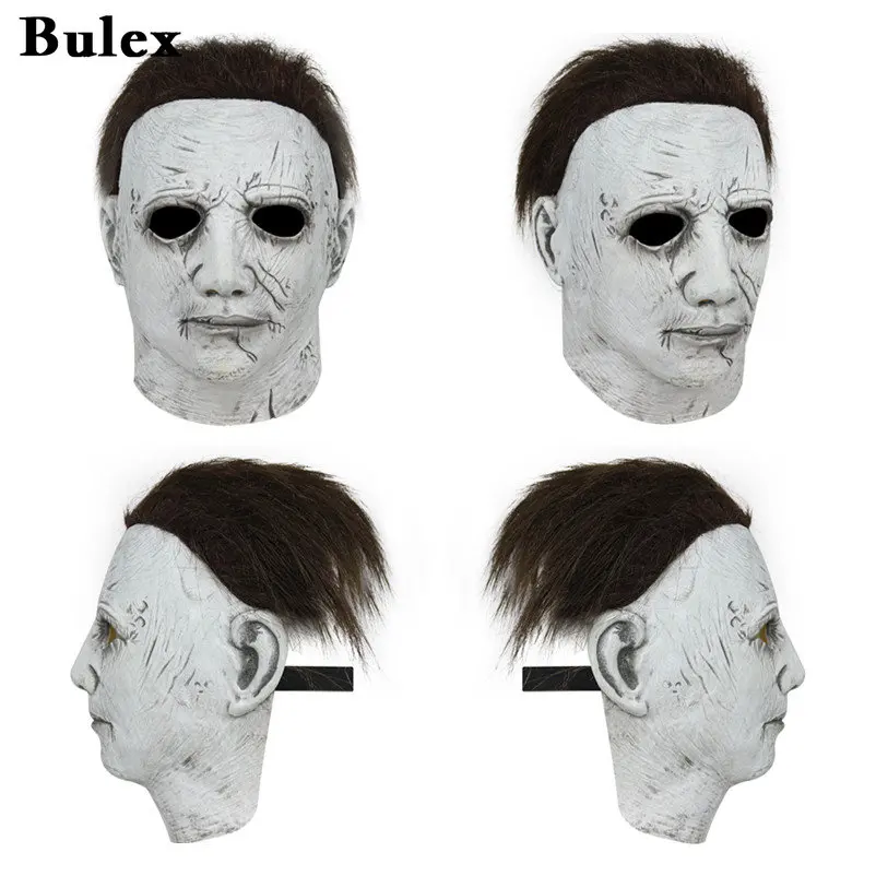 

Bulex Half Face Children Michael Myers Mask Halloween Horror Latex Masks Kids Cosplay Costume Party Props Gifts High Quality