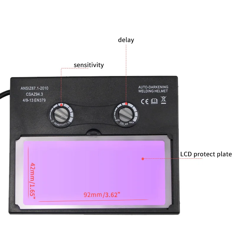 Li batteria/energia solare oscuramento automatico TIG MIG MMA MAG KR KC maschera per saldatura elettrica a colori veri/cappuccio saldatore per