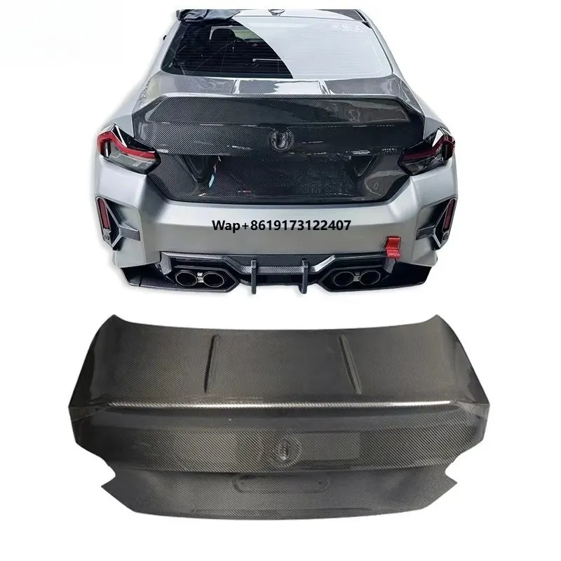 

For G42 G87 M240i M2 2022+ CSL Style Dry Carbon Fiber Trunk Lid OEM Fit Replacement Ultra-Lightweight Racing Boot Lid