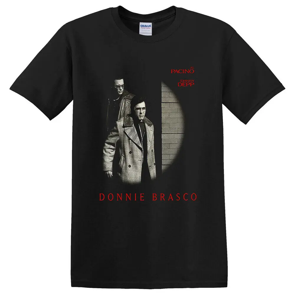 

Donnie Brasco Gangster Retro Movie Men's Black T-Shirt Size S - 5XL