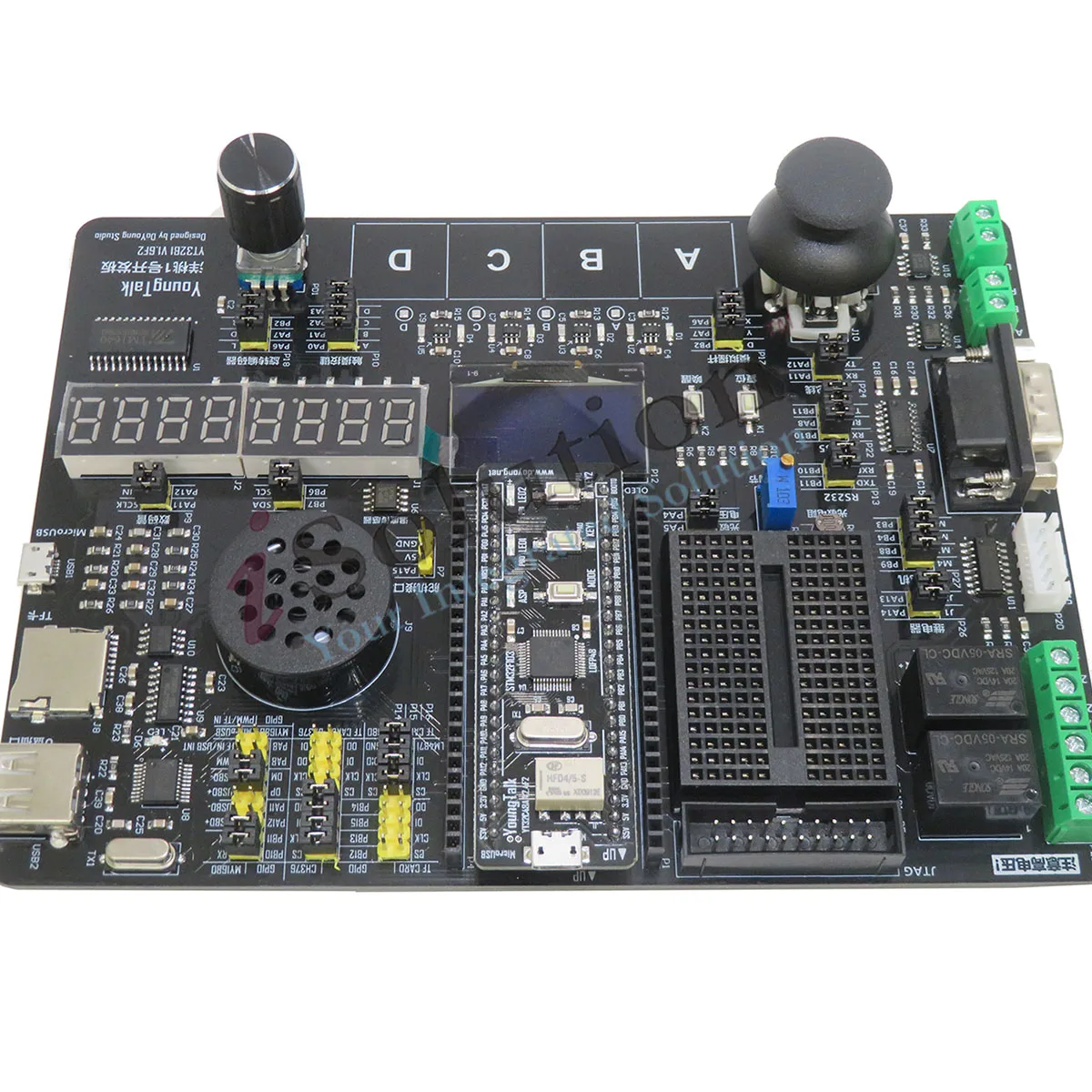 STM32 ARM Cortex-M3 STM32F103C8T6 Development Board with RS232 RS485 CAN MP3 USB Breadboard OLED