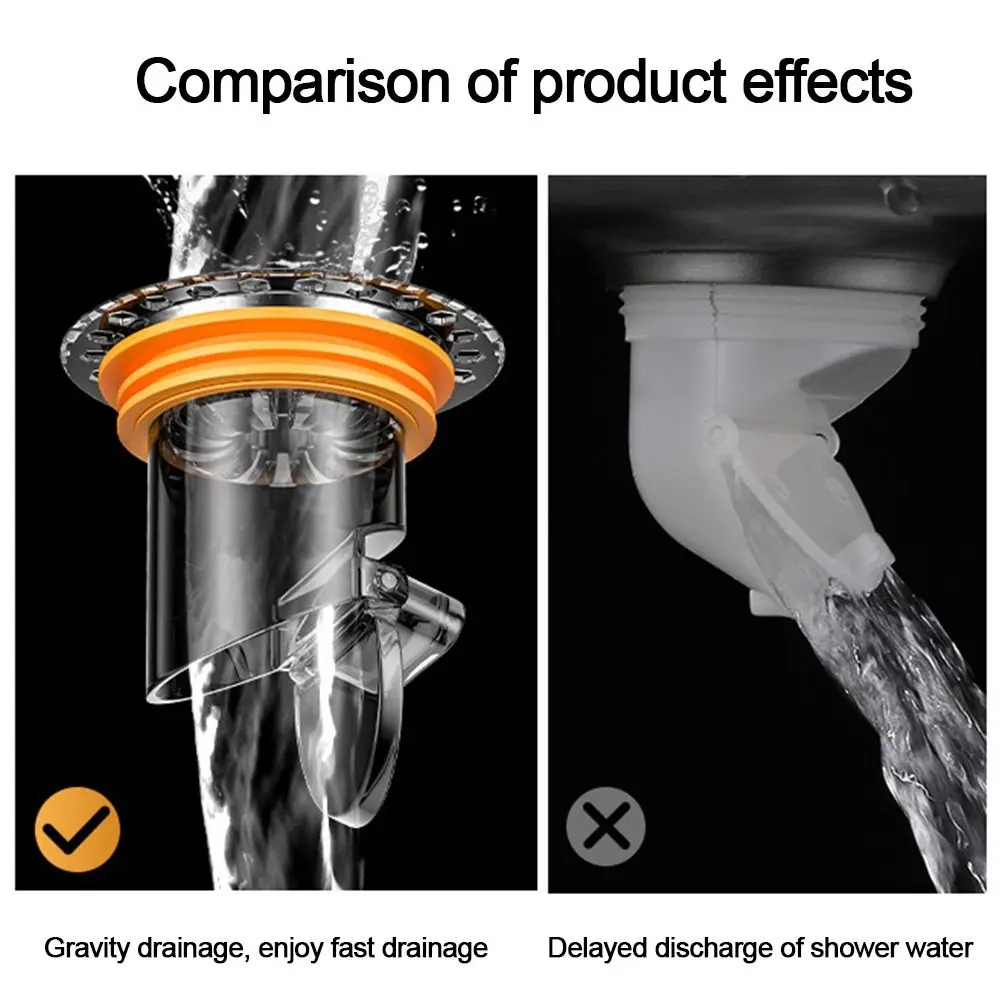 Useful Backflow Preventer Shower Floor Drain Dectable Universal Sink Strainer Anti-odor Drain Filter Bathroom Supplies