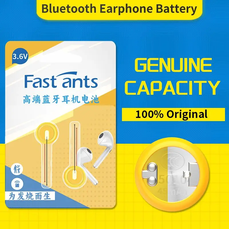 

LIR1054 45mAh 10×5.4mm 3.7V Li-ion Rechargeable Coin Battery for Mini Electronics TWS Earbuds Bluetooth Headset