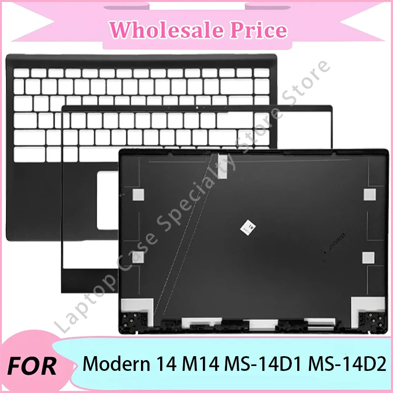 

NEW For MSI Modern 14 M14 MS-14D1 MS-14D2 Laptop LCD Back Cover/Front Bezel/Upper Palmrest