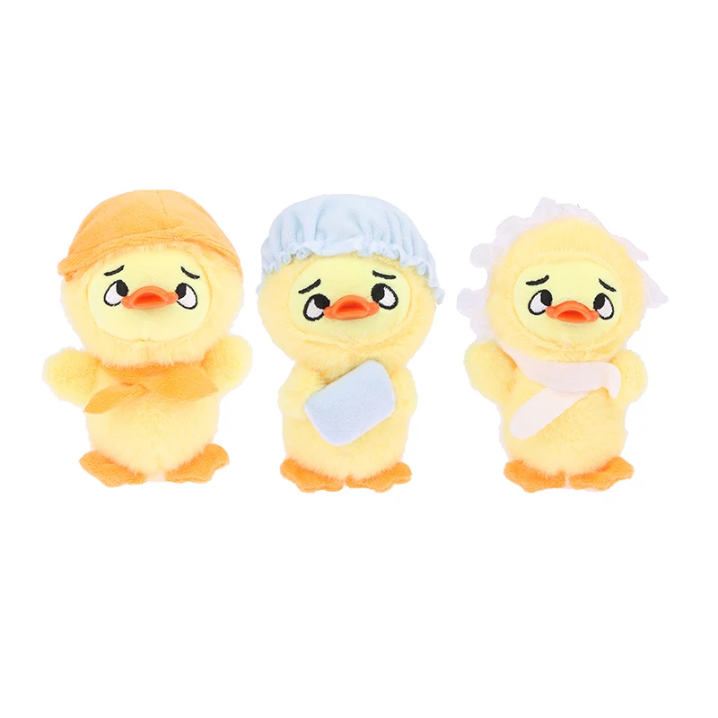 1Pc Cute Duck Plush Keychain Pendant Work Upsets Me Hard Working Duck Pendant Plush Toy Doll Small Duck Bag Charm Key Chain