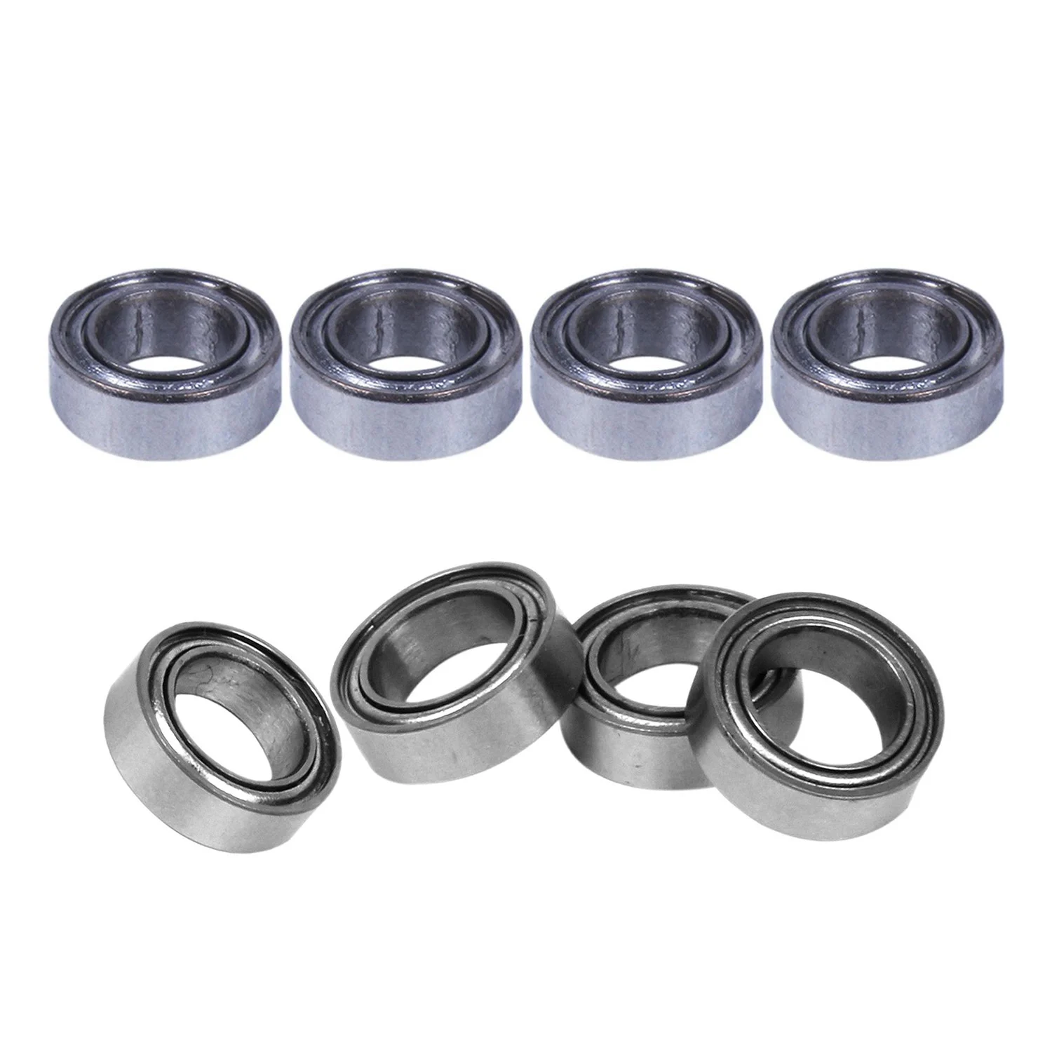 20Pcs Miniature Sealed Metal Shielded Metric Radial Ball Bearing Model: MR85-ZZ 5X8X2.5mm & MR74-ZZ 4x7x2.5mm