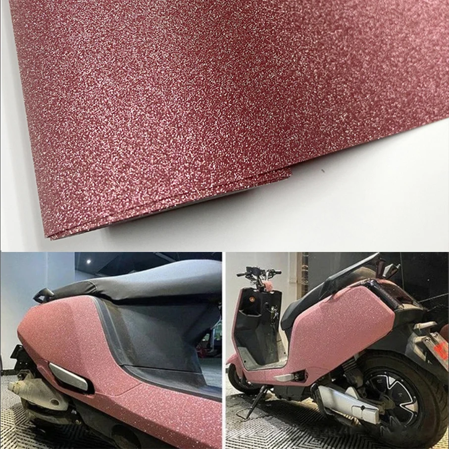 

Super Glitter Pink Car Vinyl Wrap Car Wrap Film Roll with Air-Release Technology for DIY Use Auto Decal Exterior/Interior