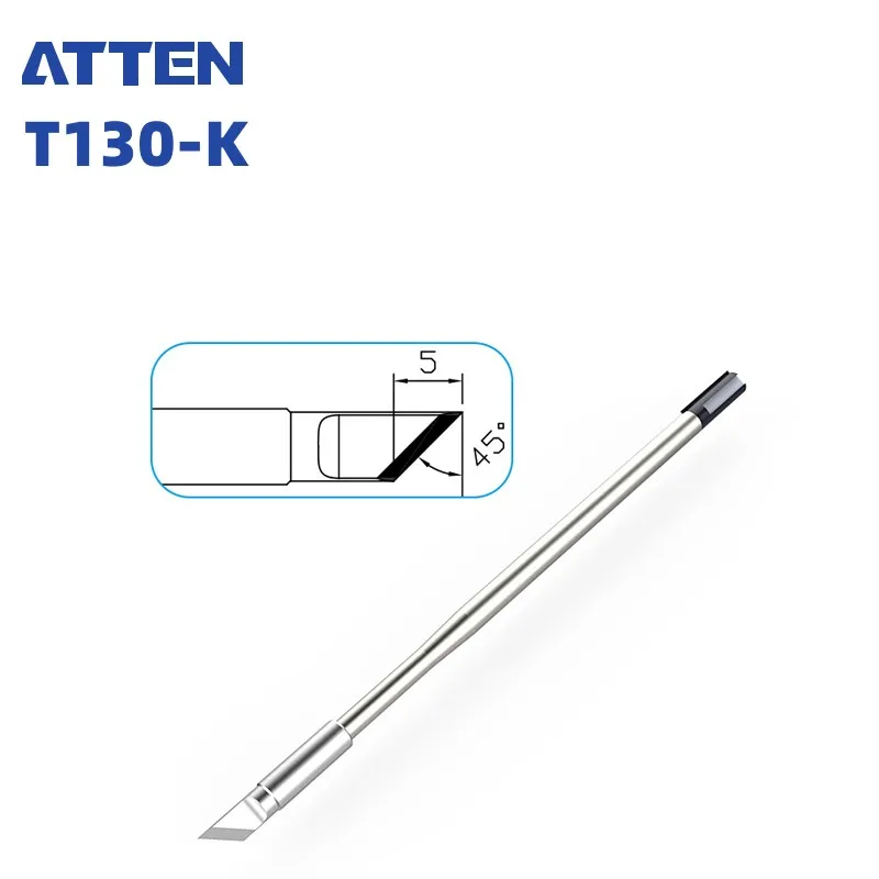 ATTEN GT-Y130 Soldering Iron Tip T130-0.1IS/K/2.0SK/0.1SI/1.2C/3.2C/1.6D/4.6D Head Replacement Tool