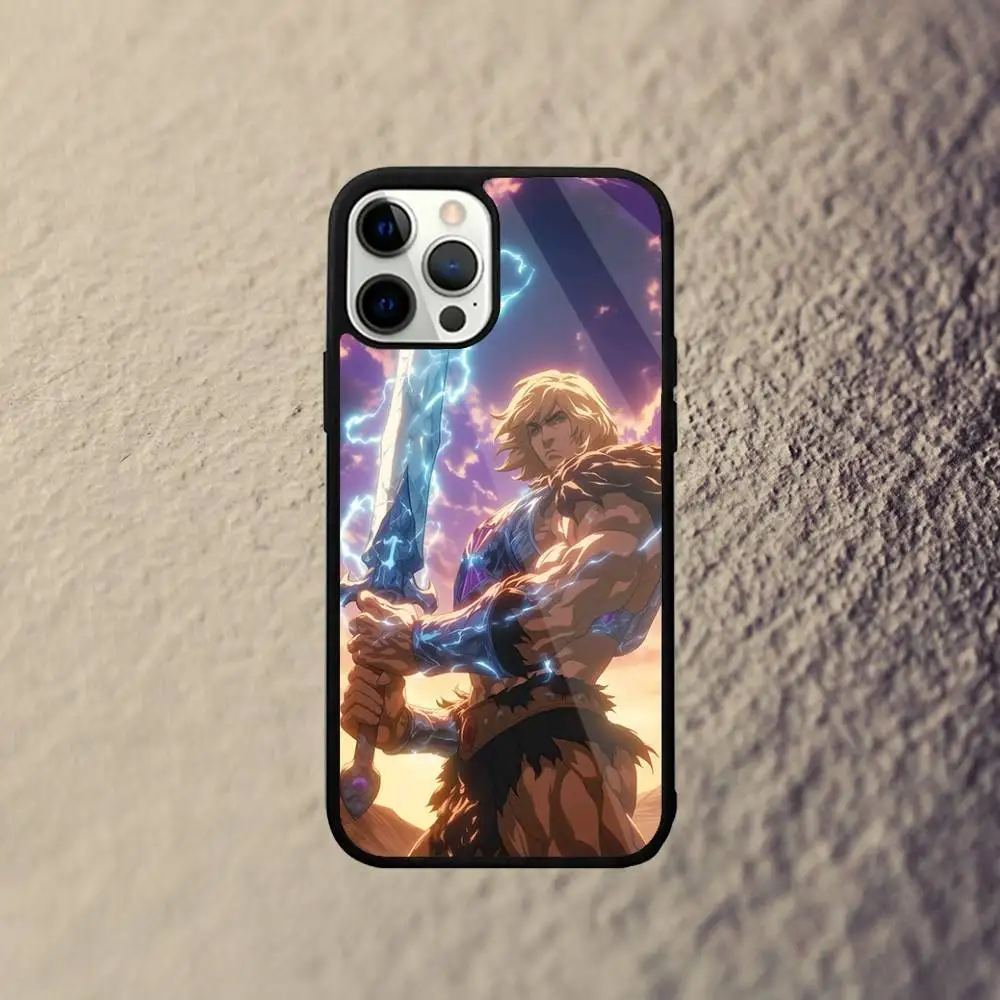 H-He Man Capa de telefone para iPhone 17,16,15,14,13,12,11,Pro,Max,Plus,Mini,SE4,E Carregamento sem fio magnético Magsafe