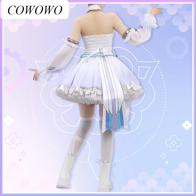 COWOWO-anime! Vtuber Nijisanji Enna Alouette Spel Pak Elegante Sexy Jurk Uniform Cosplay Kostuum Halloween Party Outfit