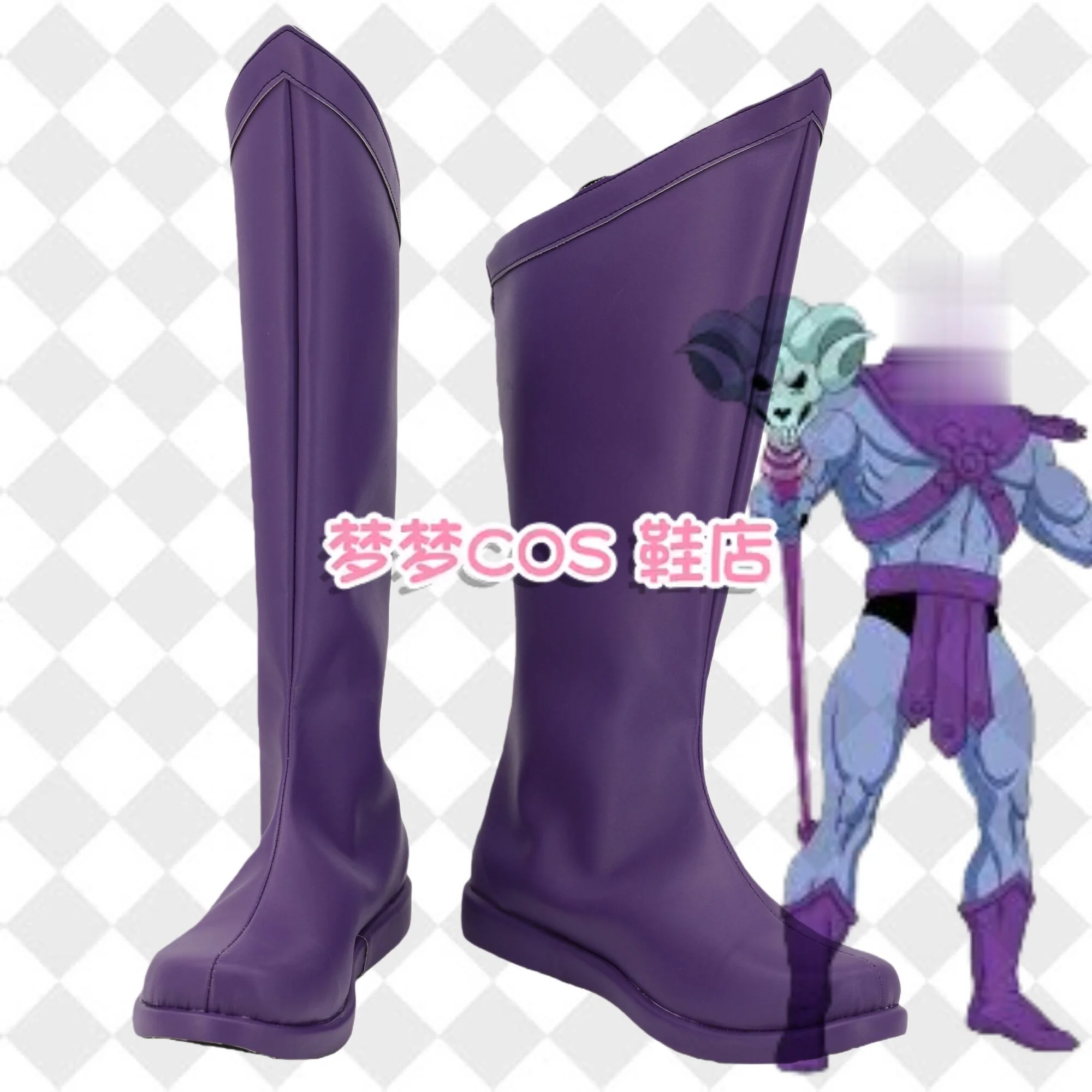 Skeletor Cosplay Schuhe Stiefel Halloween Kostüm Zubehör Requisiten