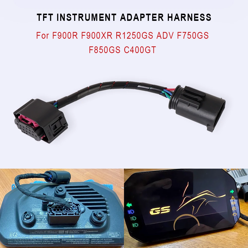 

Analog Meter Retrofit TFT Instrument Adapter Harness For BMW R1250GS ADV F750GS F850GS F900R F900XR C400GT Motorbike Accessories