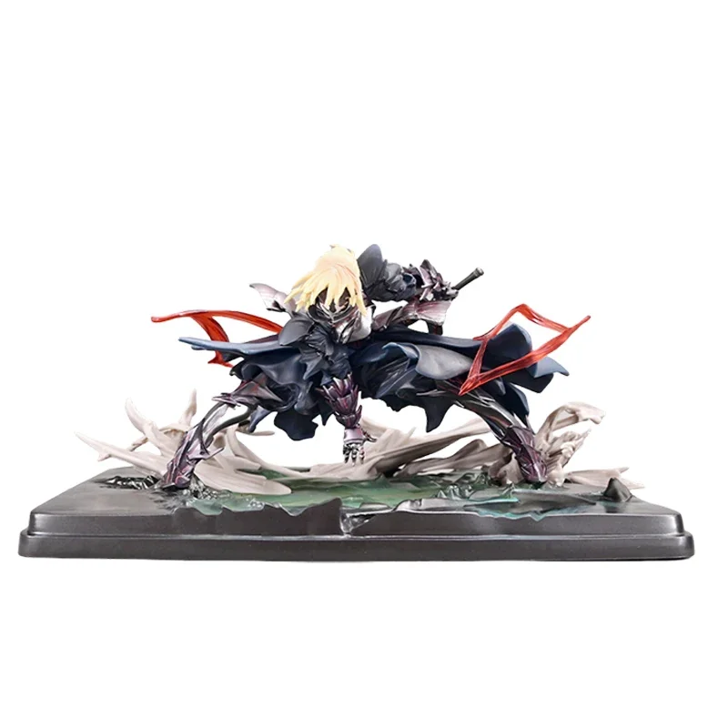 Original Fatenight Fate Night Black Stubby Saber Gk Fighter Hand-Held Quadratic Element Anime Statue Decoration Model Gift