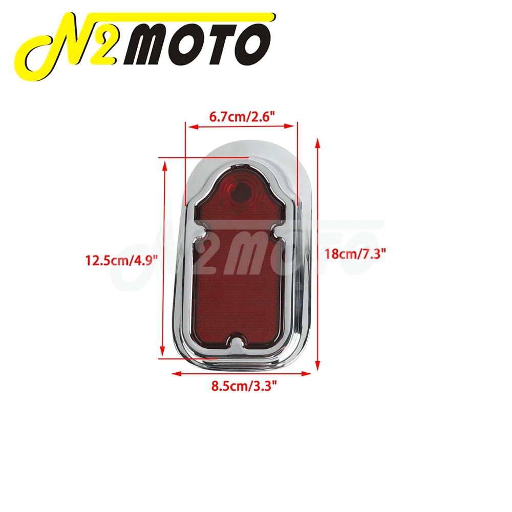 Motorcycle Rear Brake Lamp Tombstone Taillight For Harley Chopper Honda Kawasaki Suzuki Yamaha Ducati Bobber Tail LED Stop Light