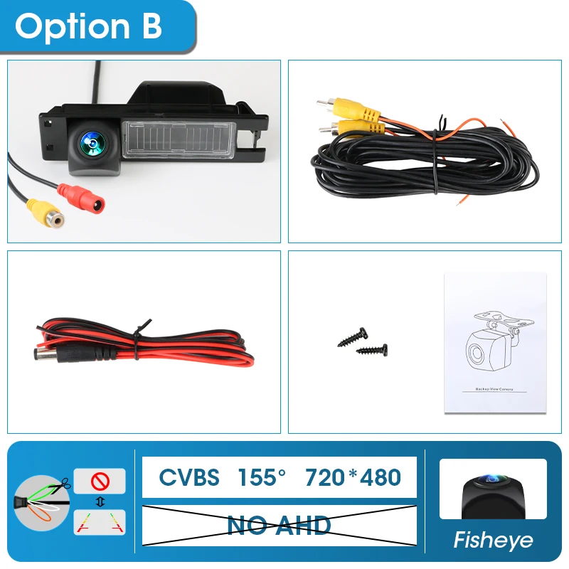 JMCQ AHD 1080P 175 °   Auto Achteruitrijcamera Fisheye Lens Met Beugel Voor Opel Astra H J Corsa D Meriva Een Vectra C Zafira Insignia
