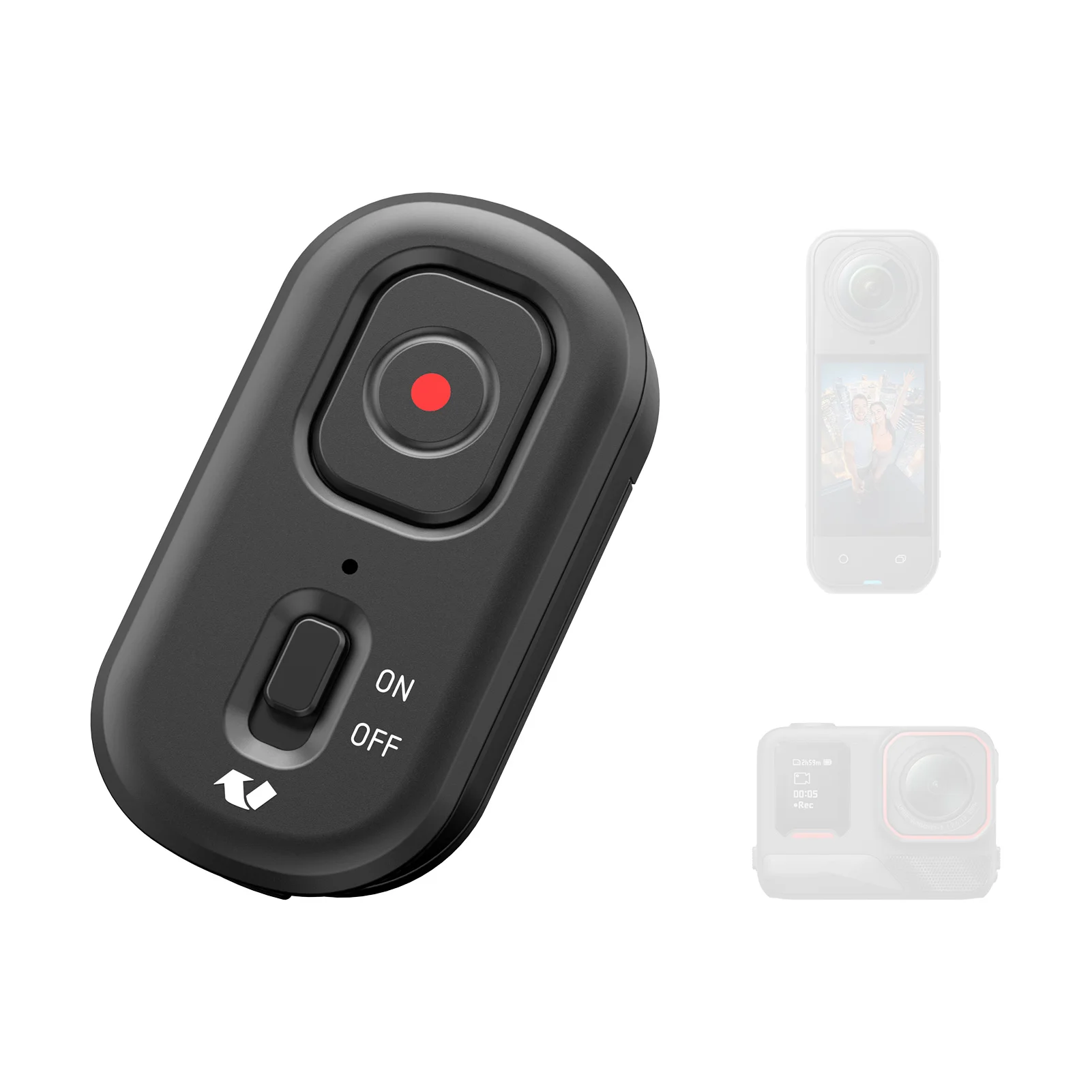 Bluetooth Remote Controller 10M Range 4 Functions Long Battery Life Compatible with Action Camera Models X5/4/3/2 Ace/AcePro