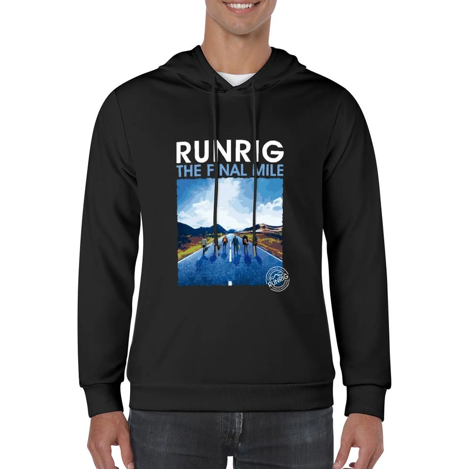 RUNRIG هوديي ملابس رجالي ملابس رجالي خريف منتجات جديدة جرافيك تي شيرت رجالي جرافيك هوديس