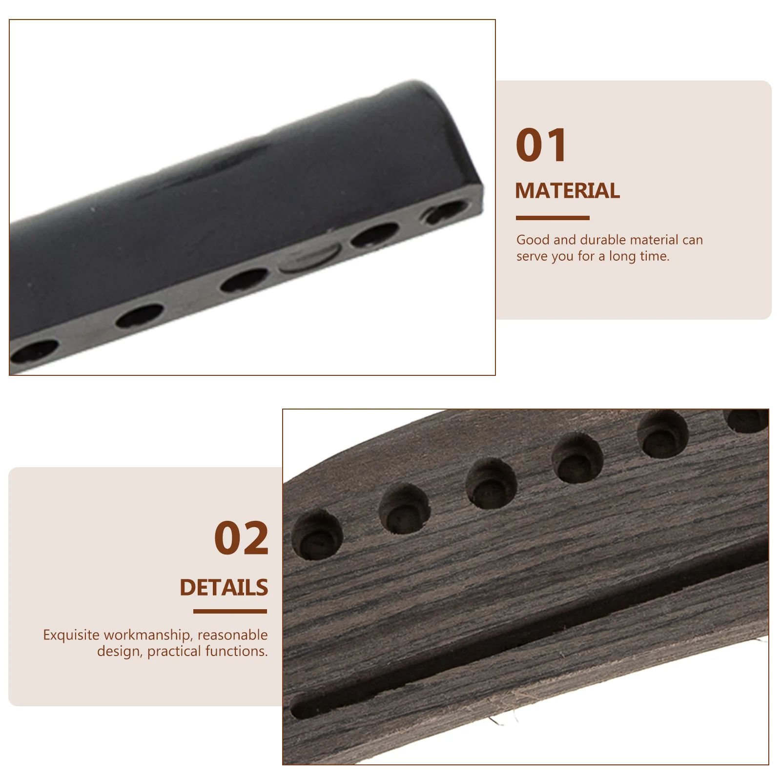 

1 Set Adjustable Wooden Bridge Saddle Pin Replacement Kit Repair Tool String Holder Durable Guitar Accessories Guitar Supply