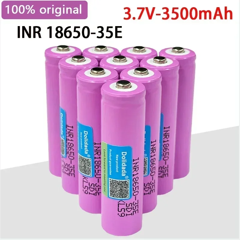 

18650 Battery 35E 3.7V 3500mAh Discharge 18650 Li-ion Battery 3.7v INR18650-35E Rechargable Battery for Flashlight