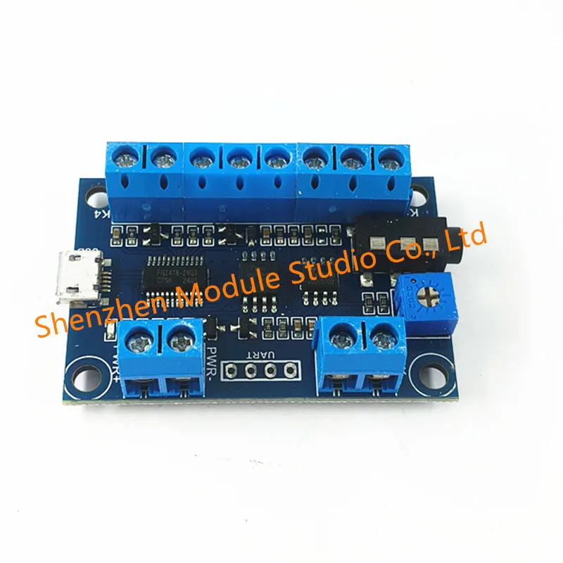 Multifunctional MP3 Module with 4 Button Trigger Inputs Programmable Sound Module Music Player Module with 8MB Flash Memory