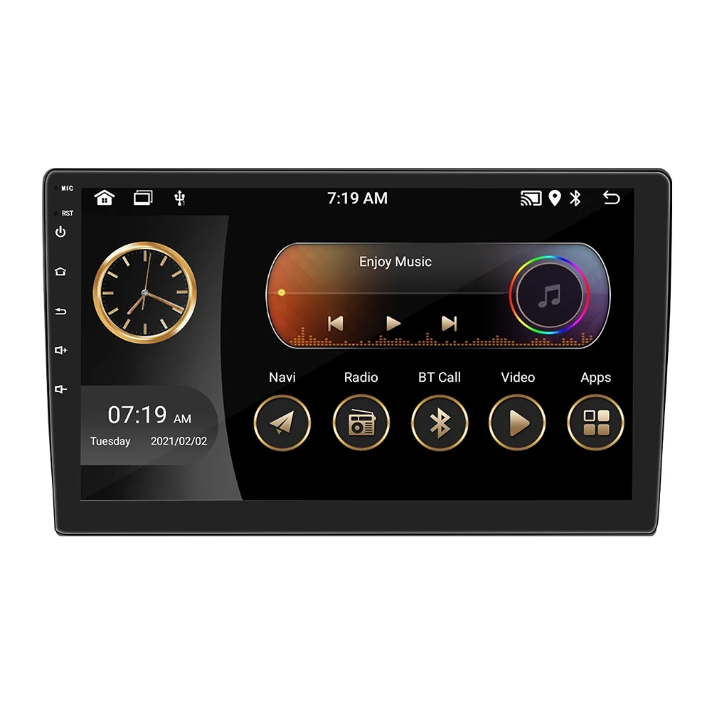 7/9/10 Inch 2 Din Touch Screen Car Android 13 Auto Carplay Radio Dvd Player GPS RDS BT Video Player No Dvd No cd