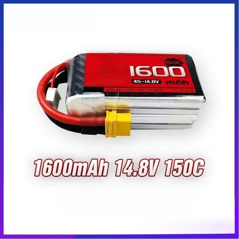 For FPV Freestyle Racing Drone Battery New for Red Shadow Shadow Series 4S 14.8V 1600mAh 150C Lipo Battery