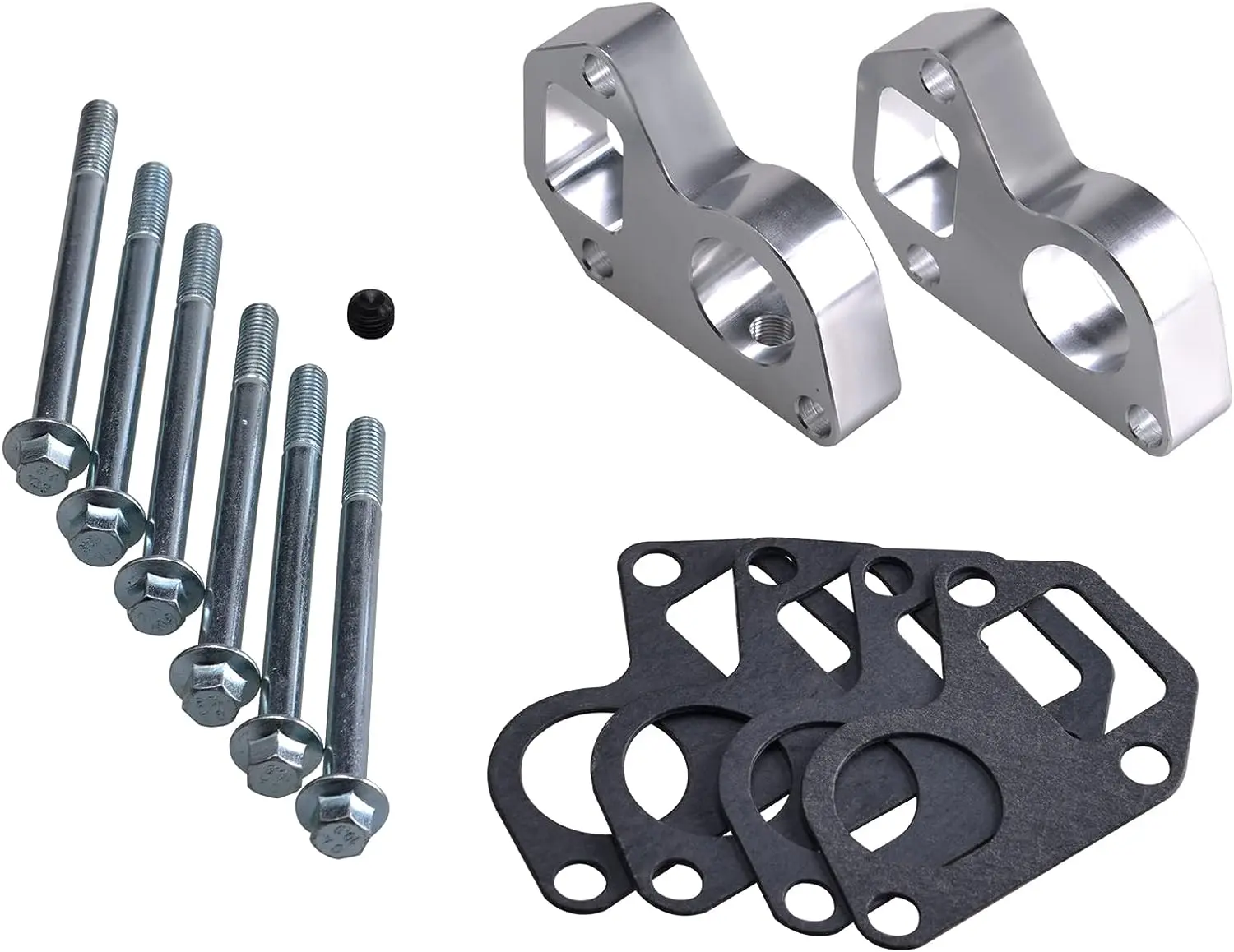 LS Water Pump Spacers kit Adapter Swap Kit Compatible with Camaro LQ4 LS1 5.3l LSX LQ9 LS6 L33 LS2 Engine Series