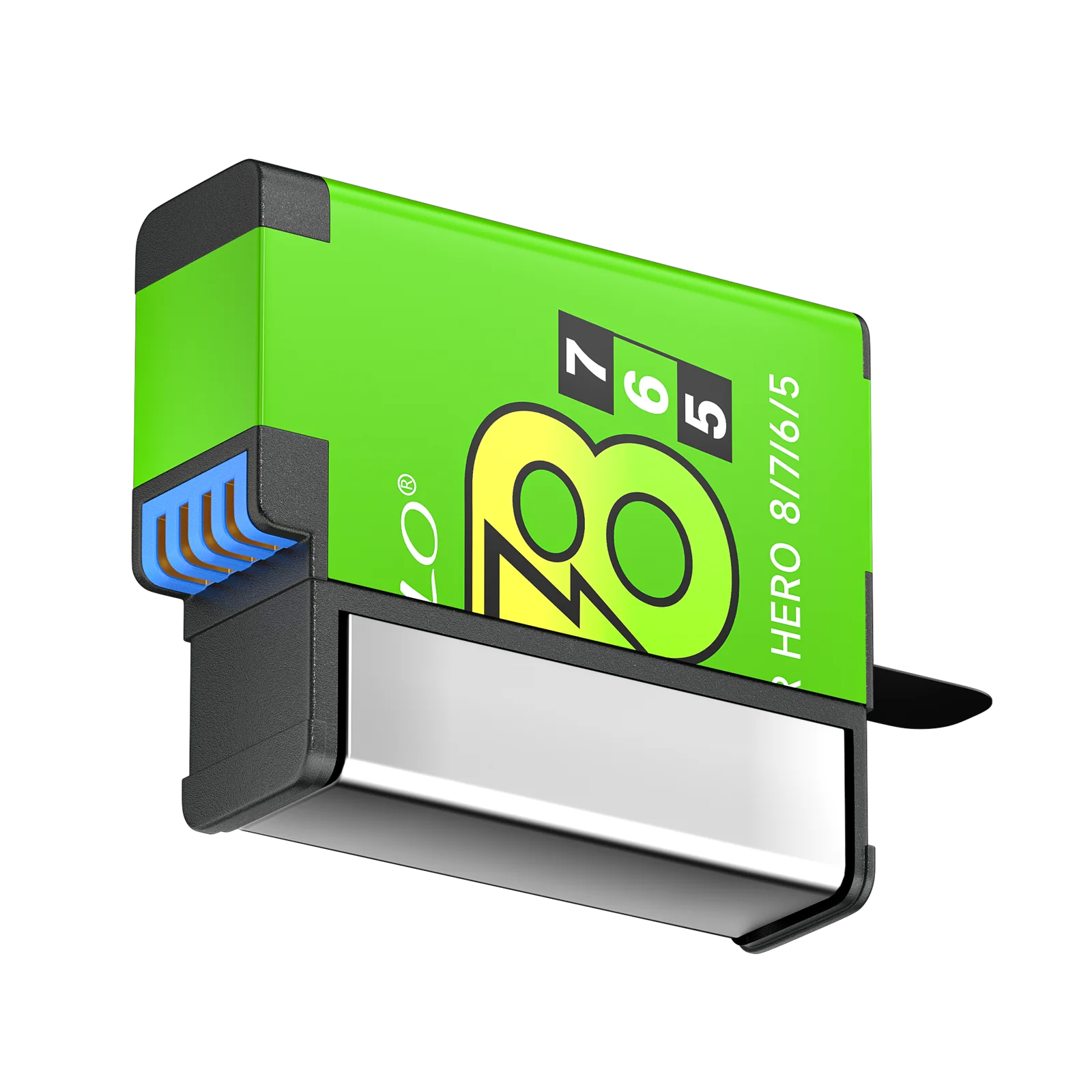 1800 mAh batterij voor Gopro Hero 8 Hero 7 Hero 6 Hero 5 Hero 2018 batterijen actiecamera-accessoires Gopro 8 groene batterij