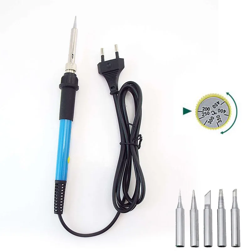 

60w Electric Soldering Iron Pen Head Household Adjustable Temperature Welding Solder Repair Tool Heat Pencil Rework Station