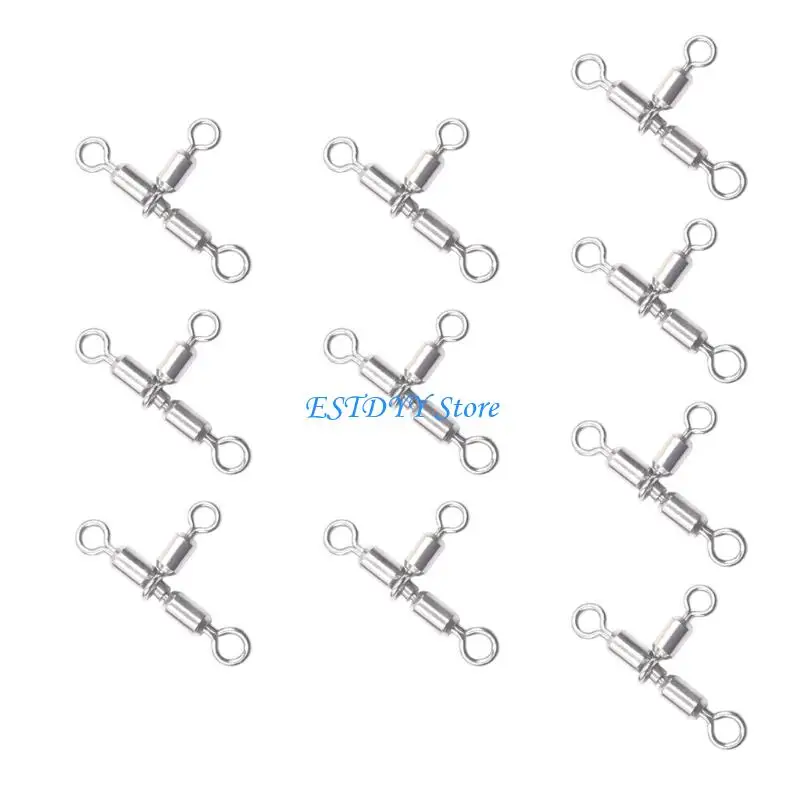 G6DE 10 قطعة الصيد في المياه المالحة المتداول يدور الصيد معالجة اكسسوارات الصيد خط موصل الدورية Crossline يدور #4