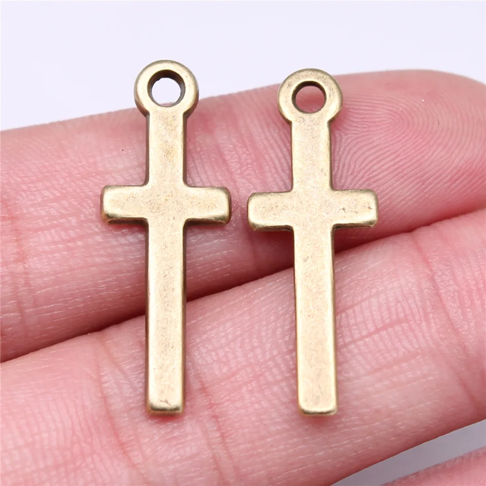 

10pcs 30x11mm 2 Colors Antique Silver Color Antique Bronze Color Cross Charms Handmade Jewelry Making Accessories