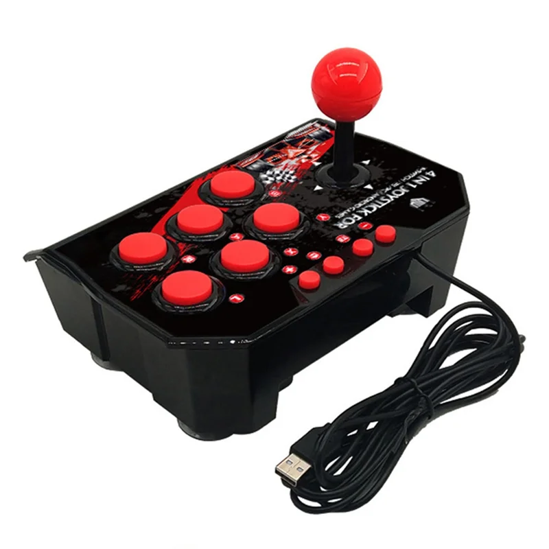 B49C Arcade Joystick For Switch TURBO Games Console 4 In 1 Game Joystick Station For PS3 For Nintendo Switch Android TV PC