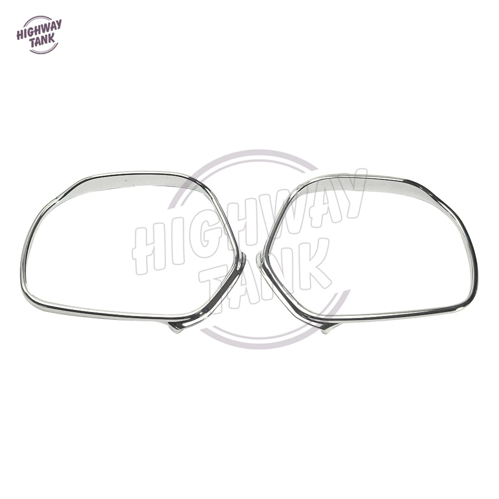 For Honda GL1800 Goldwing 2001-2012 Chrome Motorcycle Mirror Trim Decoration Rain Cover Case Moto Accessories