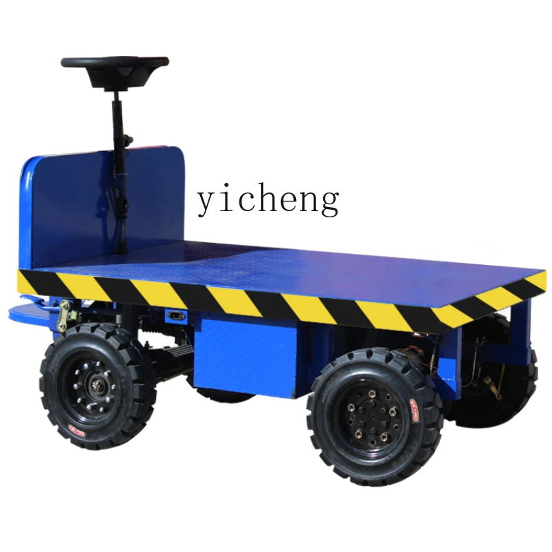 ZC Four-Wheel Electric Flat Truck Heavy Cargo Handling 2 Tons Cargo Van Factory Turnover Truck