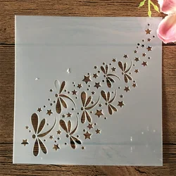 13*13cm Dragonfly DIY szablony do malowania ścian kolorowanka szablony do albumu szablon do dekoracji