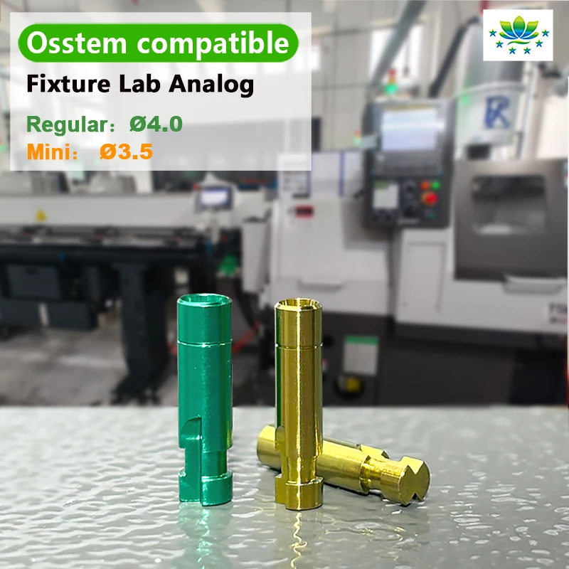 OSSTEM TS Hiossen Compatible Mini Lab Analog Regular Dental Implant Fixture Gypsum Analog for Metals & Metal Products