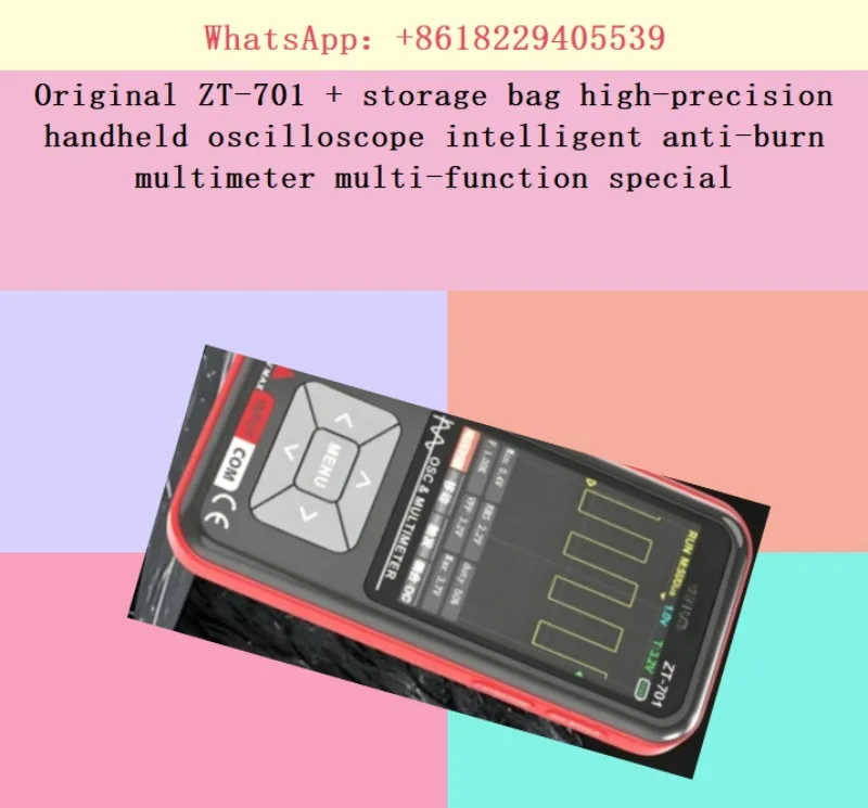 Original ZT-701 + storage bag high-precision handheld oscilloscope intelligent anti-burn multimeter multi-function special