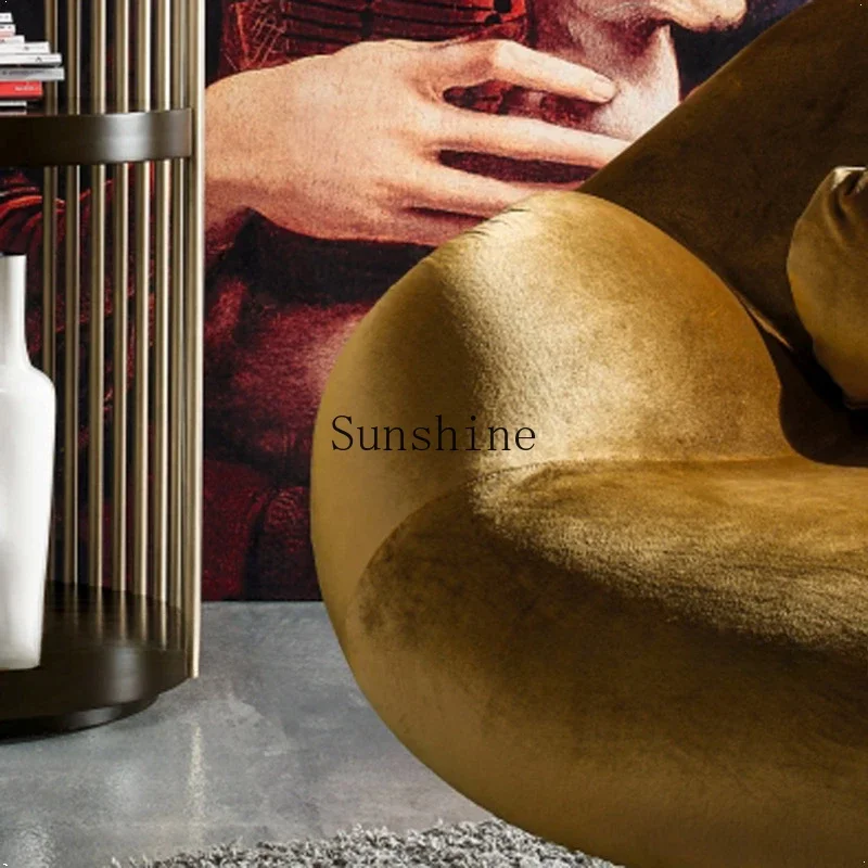 

Creative design living room single leisure sofa, modern Hong Kong-style guest light luxury home negotiation chair FT