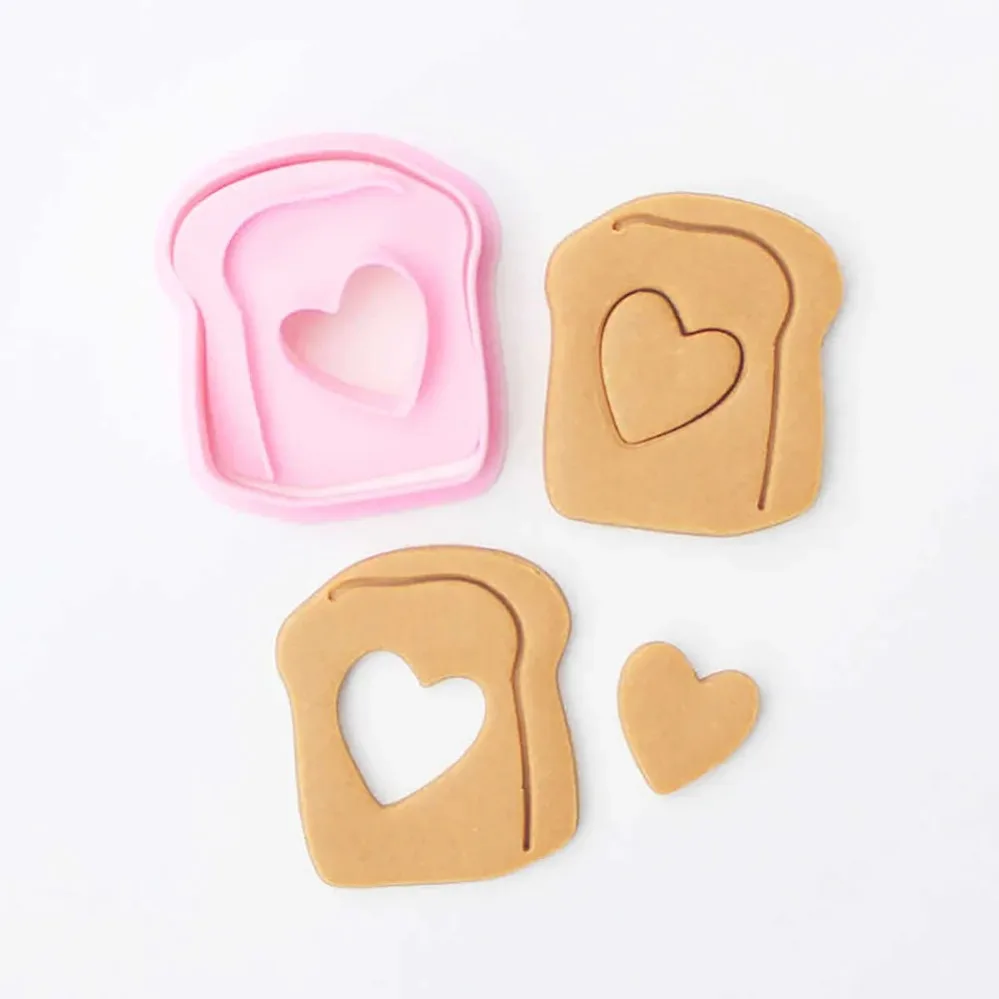 Sandwich Jam Biscuit Mold Stamp Valentine's Day Cookie Cutters Biscuit Mold Kitchen Baking Pastry Bakeware DIY Tools