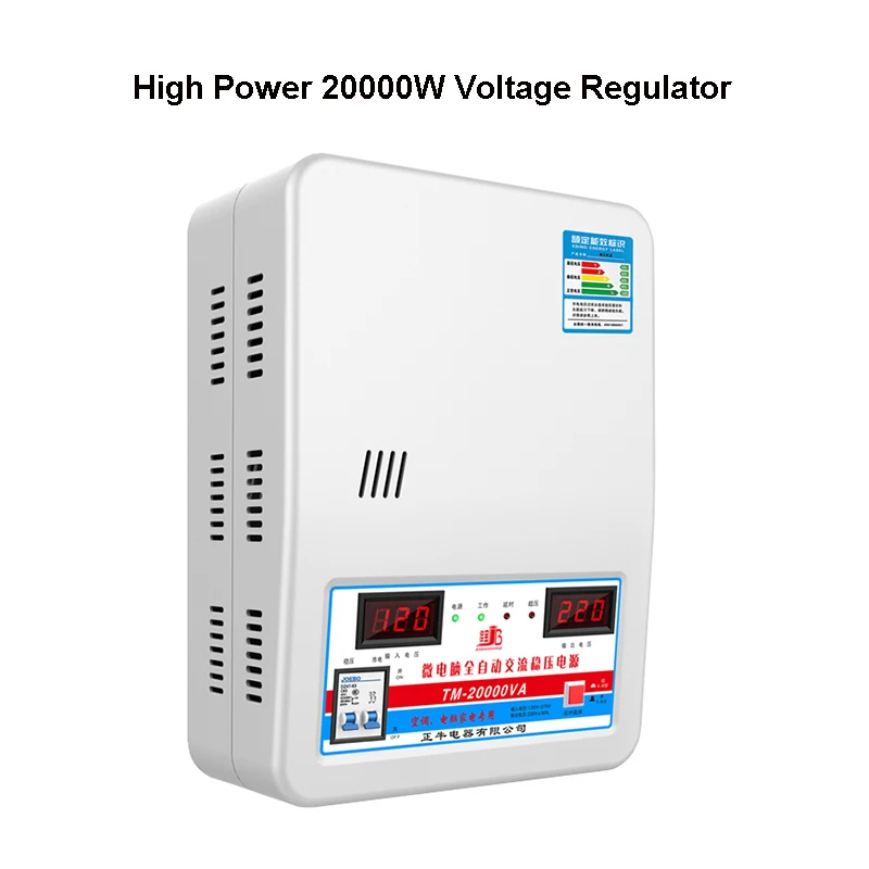 Voltage Regulator 20KW Voltage Stabilizer With Input Voltage 130V-270V Output 220V Household Automatic Stabilized Power Supply T